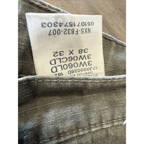 Wrangler Riggs Mens Size 38x32 Workwear Ripstop Green Relaxed Fit Pant 2xknee - Picture 2 of 12